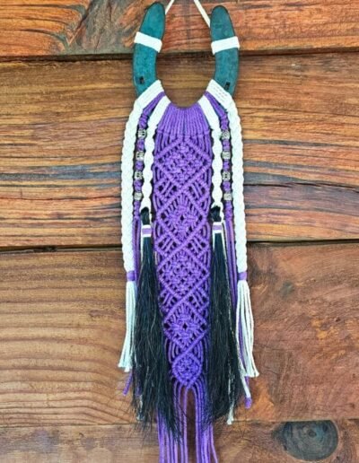 Purple horseshoe dreamcatcher